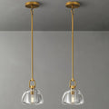 7 - inch Glass Brass Pendant Light with Adjustable Height – 2 Pack - Camilalamps - CA-B0FHV9CDJX