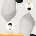 Elegant Black Alabaster Wall Sconce with Dimmable LED Light - Camilalamps - CA-B0FJRHJ1K9