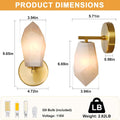 Gold Alabaster Marble Wall Sconce for Modern Living Spaces - Camilalamps - CA-B0FJRFBNMC