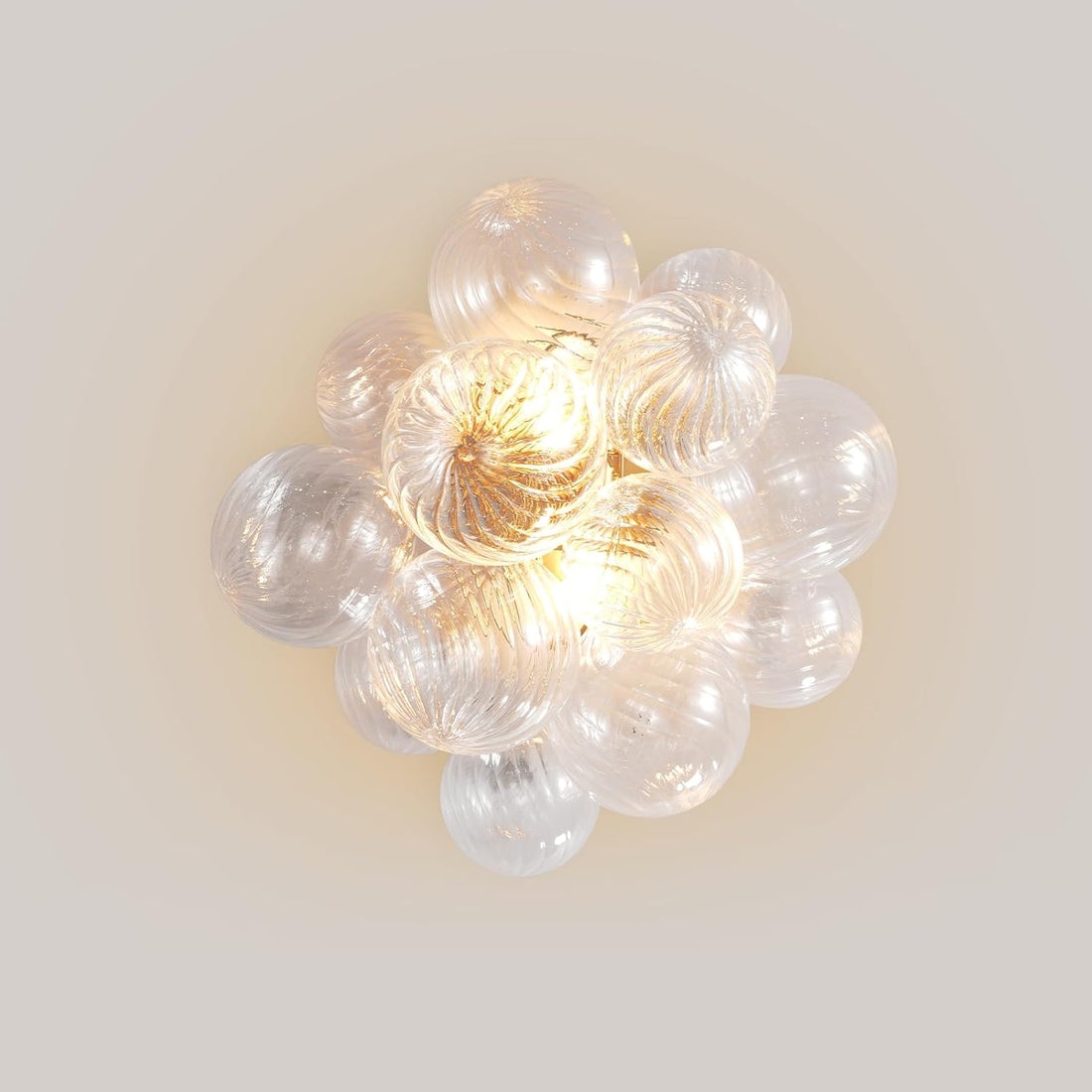 Gold Bubble Wall Sconce 16.9 Inch Modern Glass Light - Camilalamps - CA-B0FRMDDR9X