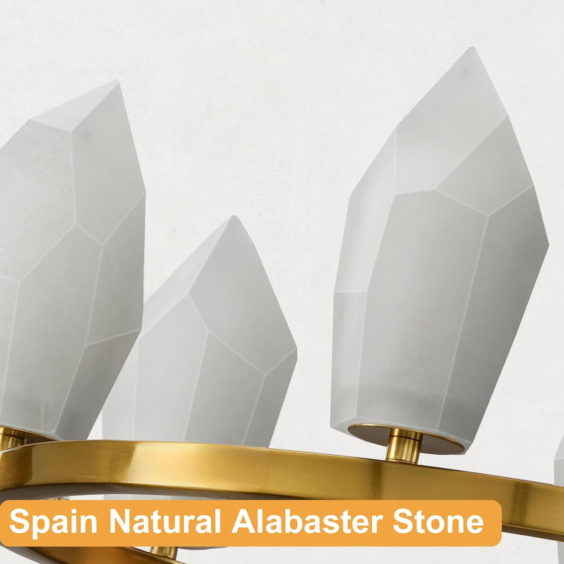 Alabaster 23" 6 - Light Modern Gold Chandelier with Adjustable Height - Camilalamps - CA-B0FPM4L65N