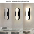 19.7'' Wall Sconces Set of 2, Natural Alabaster Wall Light, Indoor Vanity Light Fixtures for Bathroom,Black Bedside Wall Lamp Perfect for Hallway, Living Room,Bedroom,Stairs(Gift Bulb) - Camilalamps - B0CHYF9LZM