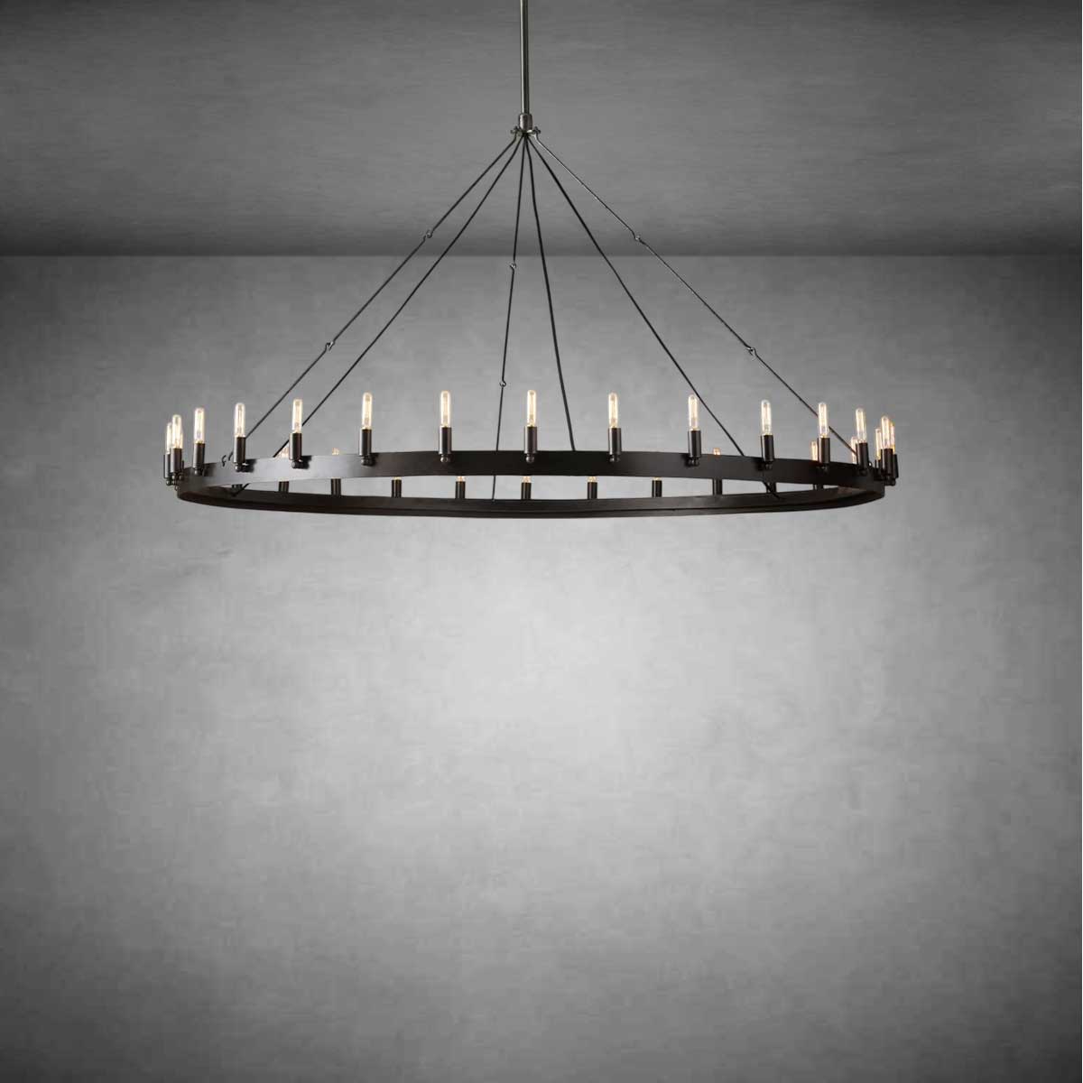 Coviro Round Outdoor Chandelier - Camilalamps - CA-CH2565