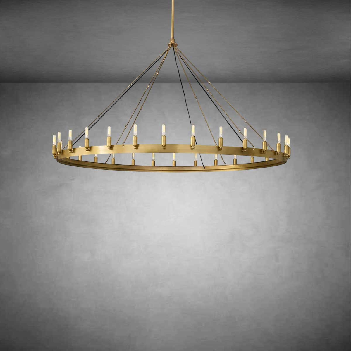 Coviro Round Outdoor Chandelier - Camilalamps - CA-CH2564