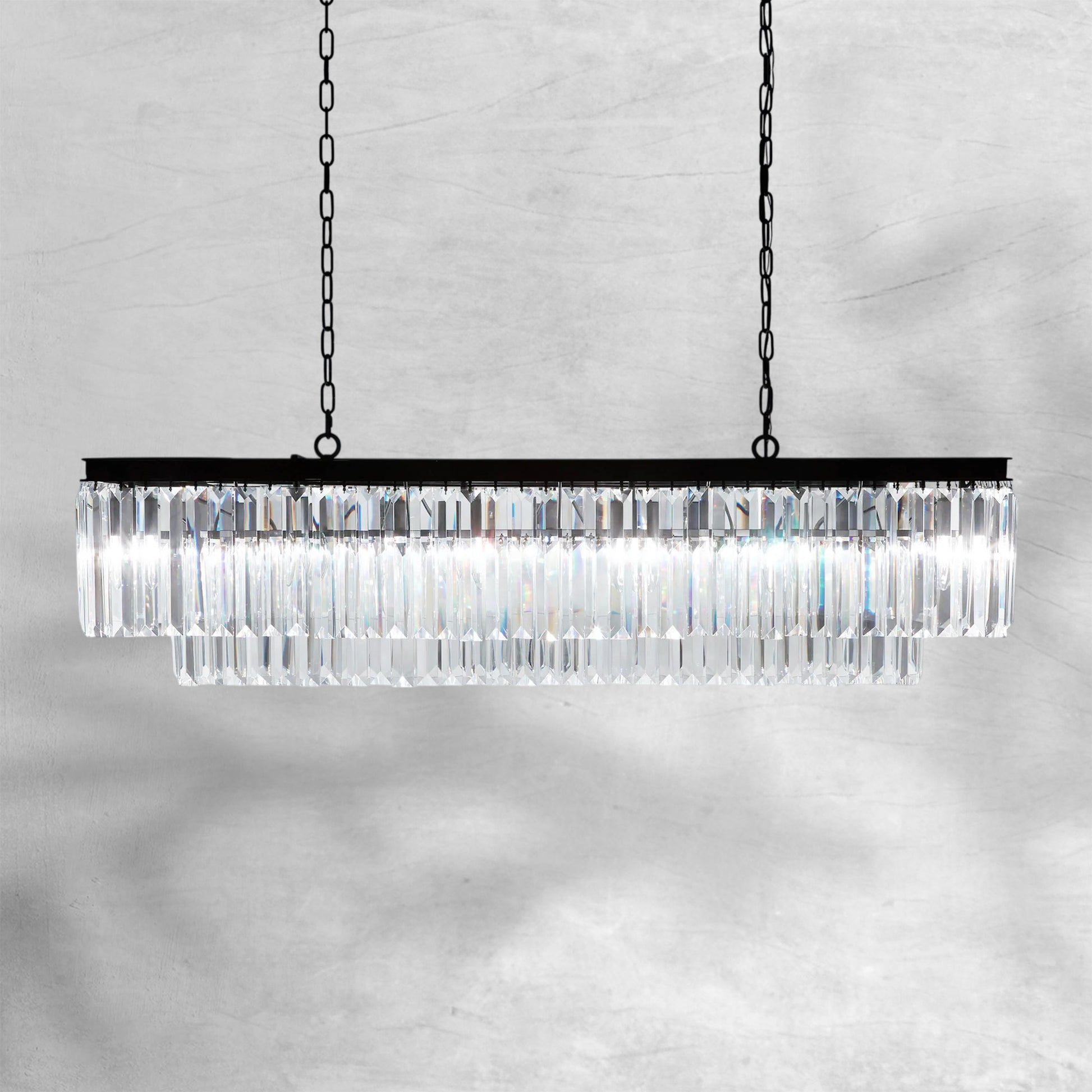 Leyland Tiered Rectangular Chandelier - Camilalamps - CA - 652036H03773