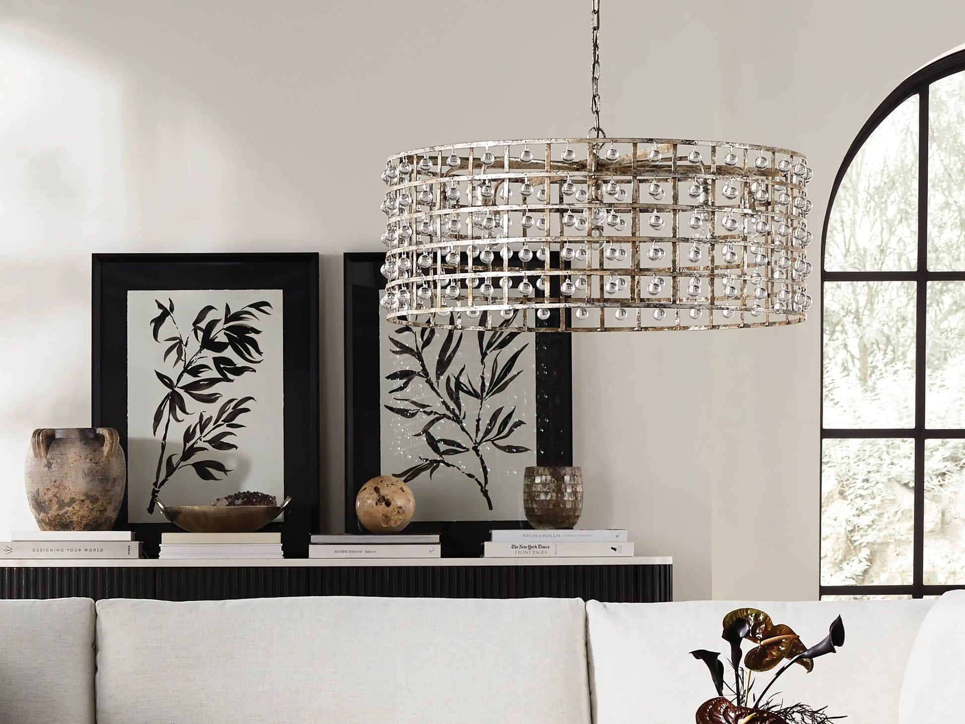 La Cage Round Chandelier - Camilalamps - CA - 636H03