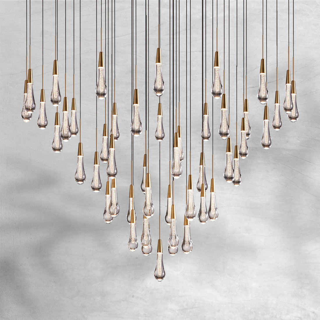 Solitaire Round Chandelier 17"24"36"58"