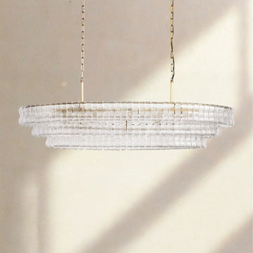 Ghiaccio Oval Chandelier 54"65"