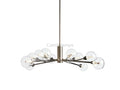 Sayre Round Clear Glass Globe Chandelier - Camilalamps - CAA - 10019A0