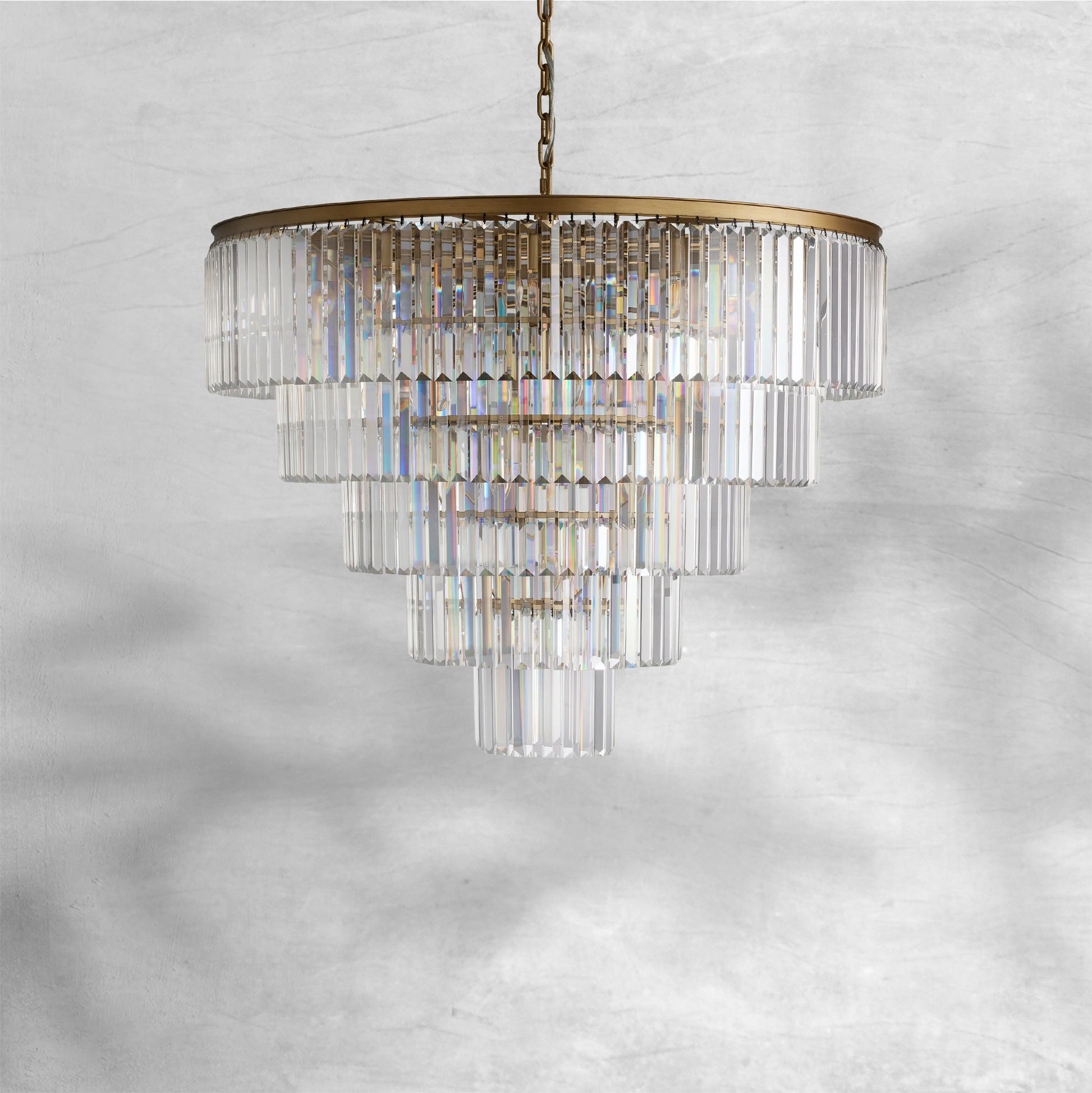 Leyland Tiered Round Chandelier 48"60" - Camilalamps - CA - 662036H748KT