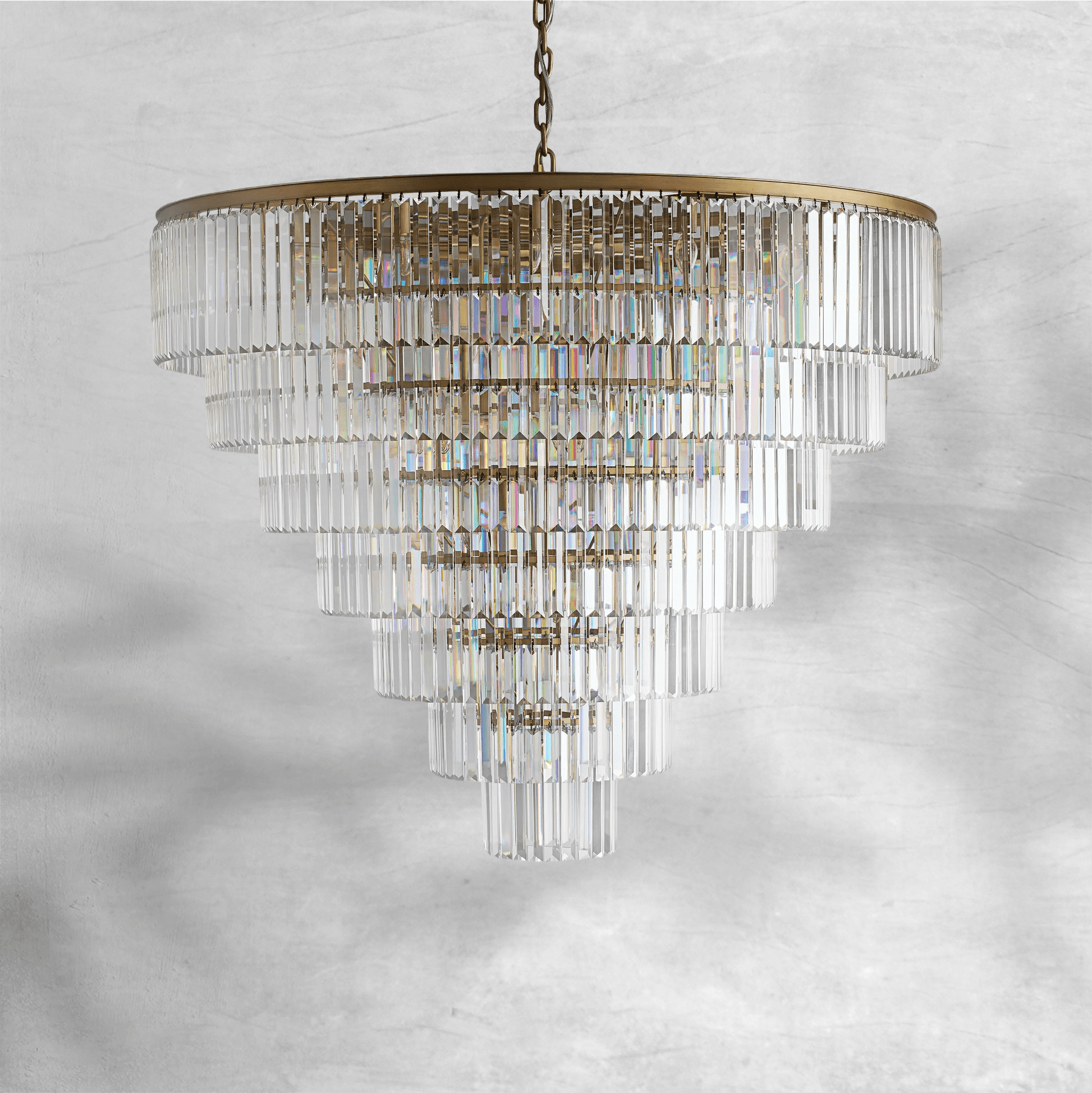 Leyland Tiered Round Chandelier 48"60" - Camilalamps - CA - 662036H748KT