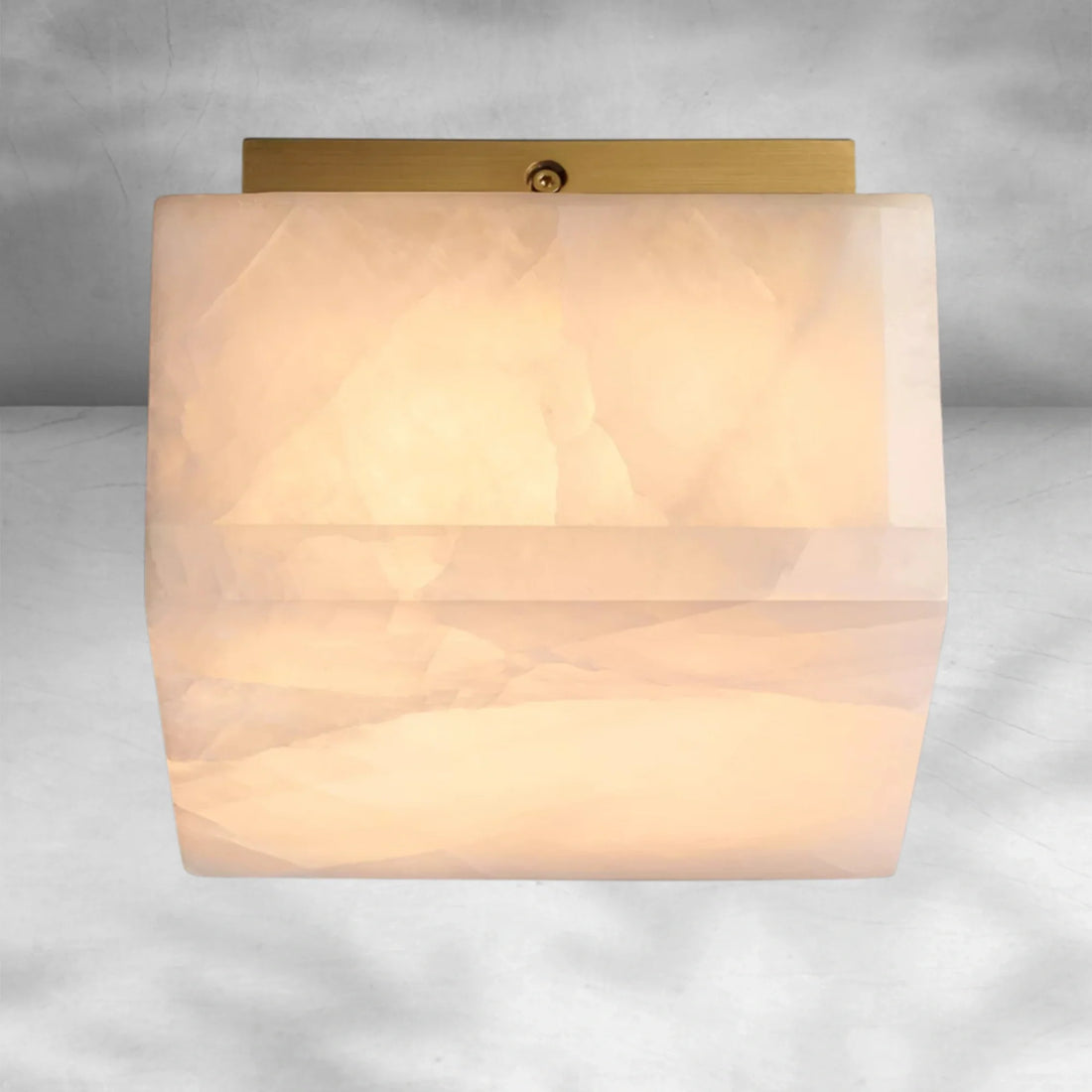 Rivaga Calcite Square Flushmount 6"10"14" - Camilalamps - CA-DE2023-C0712
