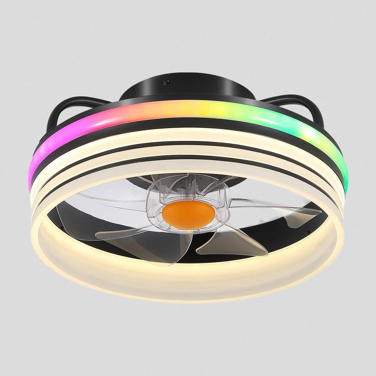 Modern LED Flush Mount Ceiling Fan Light 13" - Camilalamps - CA - LED - Flush - Fan - 2