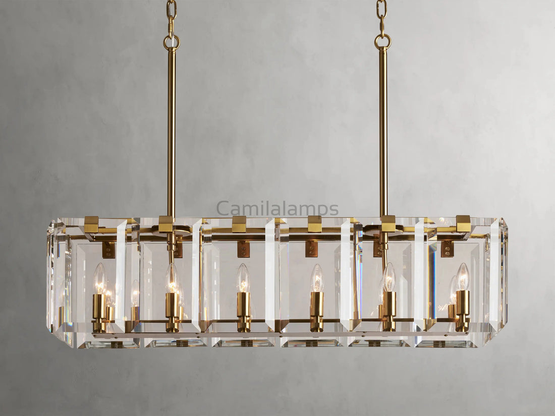 Amaya Rectangular Chandelier 12/16 Light