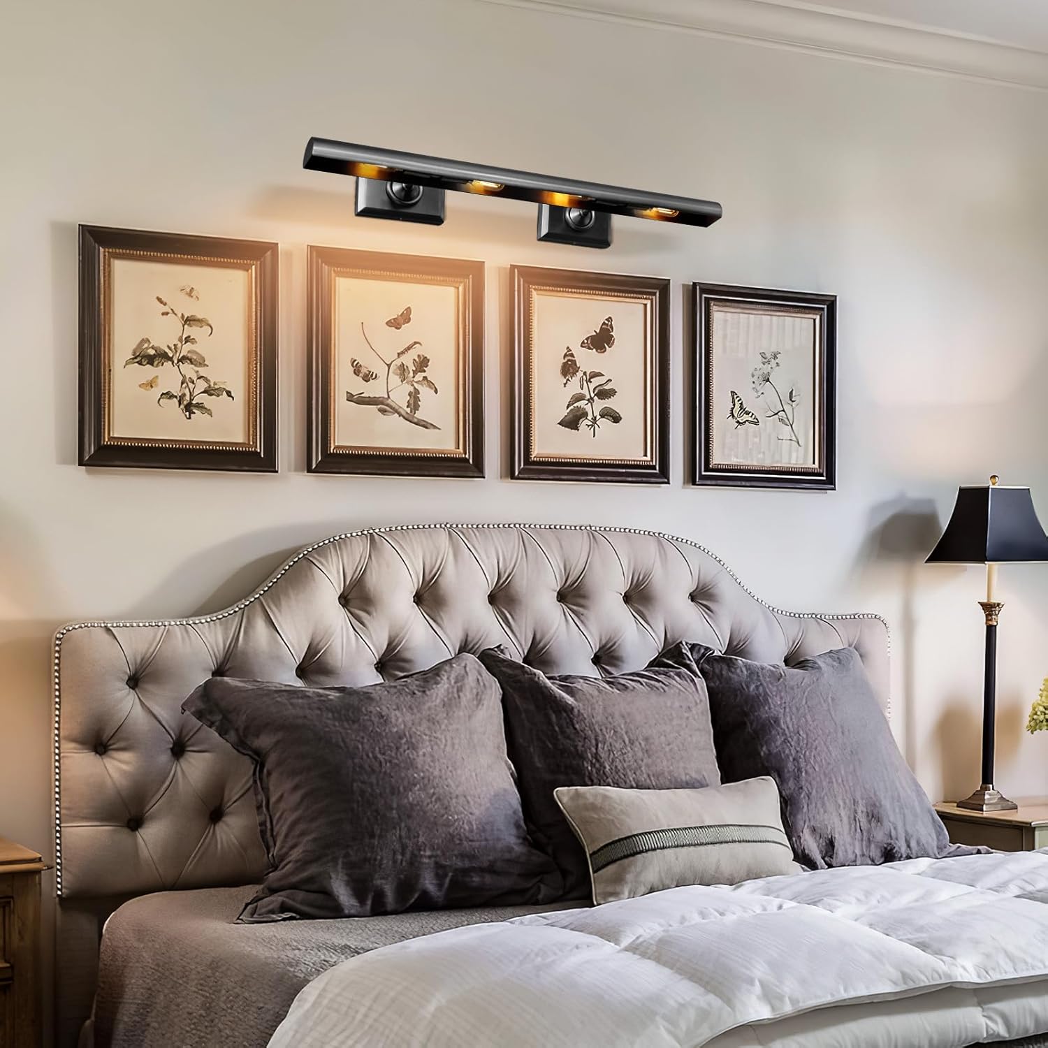 30 - Inch Hardwired Brass Picture Light with Dimmable LEDs - Camilalamps - CA-B0FCS719QP