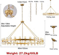 Gold Wagon Wheel Chandelier 60