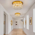 9 Light Modern Crystal Raindrop Chandelier Lighting Flush Mount - Camilalamps - CA-B0FQ4X9ZGR