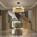 Adjustable Luxury Alabaster Round Chandelier – 31.5in Natural Stone - Camilalamps - CA-B0F1XZS6XQ