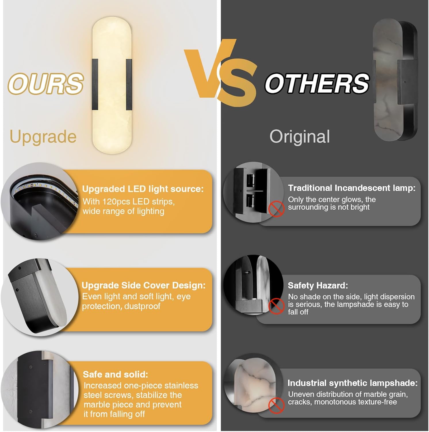 Alabaster Matte Black Wall Sconce Set 2 13.8" - Camilalamps - CA-B0CHYF6GY5