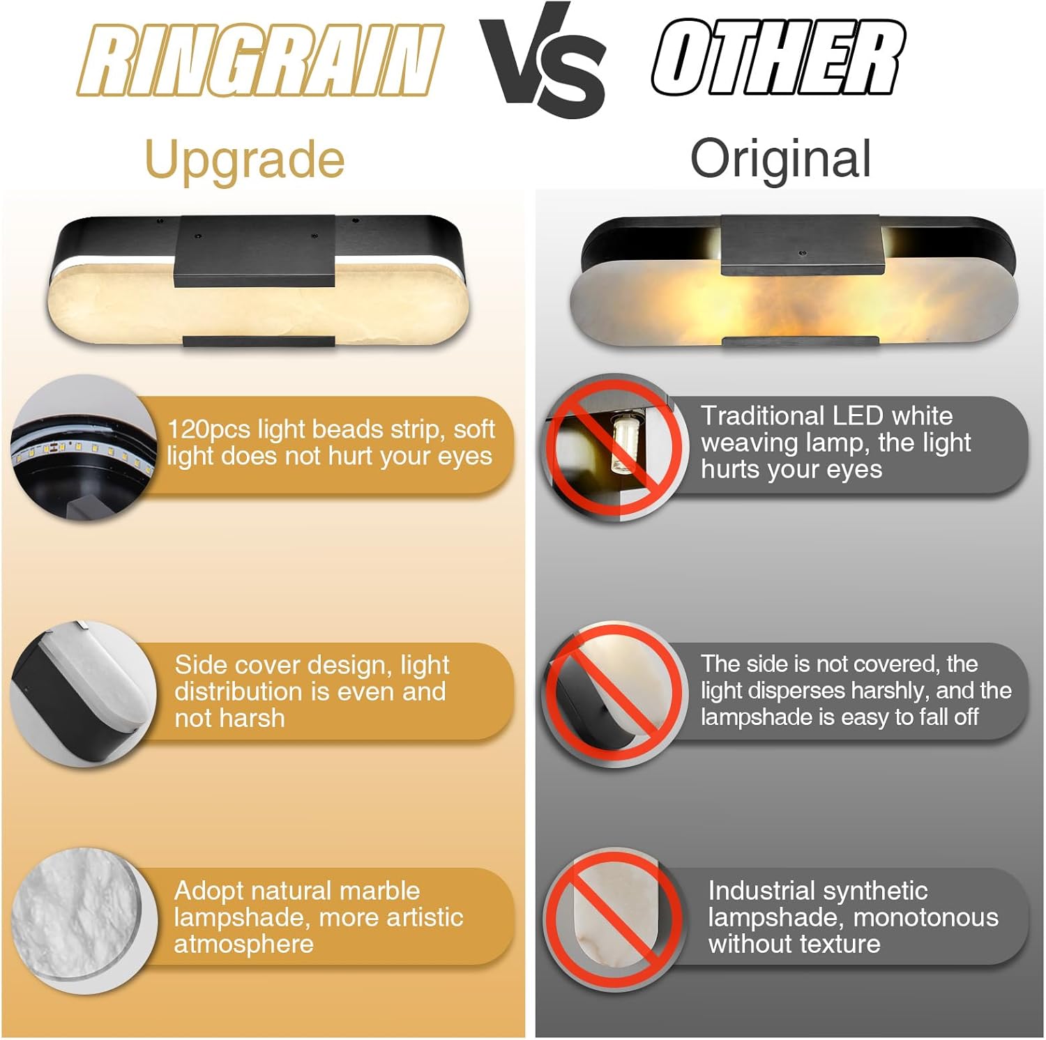 Elegant Black Alabaster Marble Wall Sconce Set of 2 - Camilalamps - CA-B0D83CDMCY