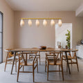 Elegant Gold Alabaster 6 - Light Linear Chandelier for Dining - Camilalamps - CA-B0FPM23N4B