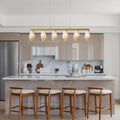 Elegant Gold Alabaster 6 - Light Linear Chandelier for Dining - Camilalamps - CA-B0FPM23N4B
