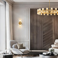 48 Inch Black Wagon Wheel Chandelier with Crystal Shade, 48 Lights, Modern Farmhouse Style, Ideal for Dining Room, Kitchen, Entryways - Camilalamps - B0DPJY8R54
