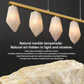 Elegant Gold Alabaster 6 - Light Linear Chandelier for Dining - Camilalamps - CA-B0FPM23N4B