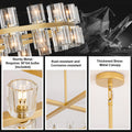 48 Inch Black Wagon Wheel Chandelier with Crystal Shade, 48 Lights, Modern Farmhouse Style, Ideal for Dining Room, Kitchen, Entryways - Camilalamps - B0DPJY8R54