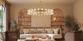 Gold 48‑Inch Wagon Wheel Chandelier with 48 Crystal Lights - Camilalamps - CA-B0DN9CZHJS