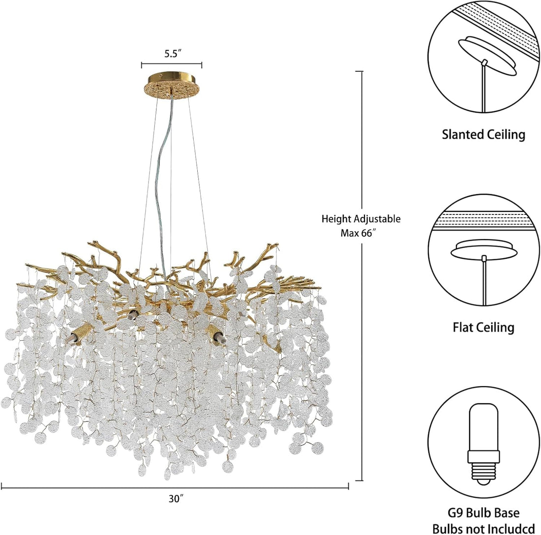 30 - Inch Modern Tree Branch Crystal Chandelier for Dining Rooms - Camilalamps - CA-B0C5T33C4F