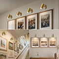 Gold Brass Picture Light Sconce with Adjustable LED, Wall Mount - Camilalamps - CA-B0F9SJ81FQ