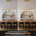 Elegant Gold Alabaster 6 - Light Linear Chandelier for Dining - Camilalamps - CA-B0FPM23N4B