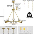 Gold Wagon Wheel Chandelier – 36