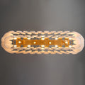 Luxury Modern Alabaster Brass Rectangle Chandelier with Adjustable Height - Camilalamps - CA-B0FHQDKLKH