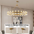 48 Inch Black Wagon Wheel Chandelier with Crystal Shade, 48 Lights, Modern Farmhouse Style, Ideal for Dining Room, Kitchen, Entryways - Camilalamps - B0DPJY8R54