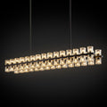 48 Inch Black Wagon Wheel Chandelier with Crystal Shade, 48 Lights, Modern Farmhouse Style, Ideal for Dining Room, Kitchen, Entryways - Camilalamps - B0DPJY8R54
