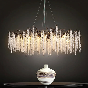 Modern Black Crystal Chandelier with 18 G9 Bulbs - Camilalamps - CA-B0DD3XS8FH