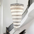 Luxurious 7‑Tier Black Glass Chandelier with 48 Lights - Camilalamps - CA-B0FNR1892X
