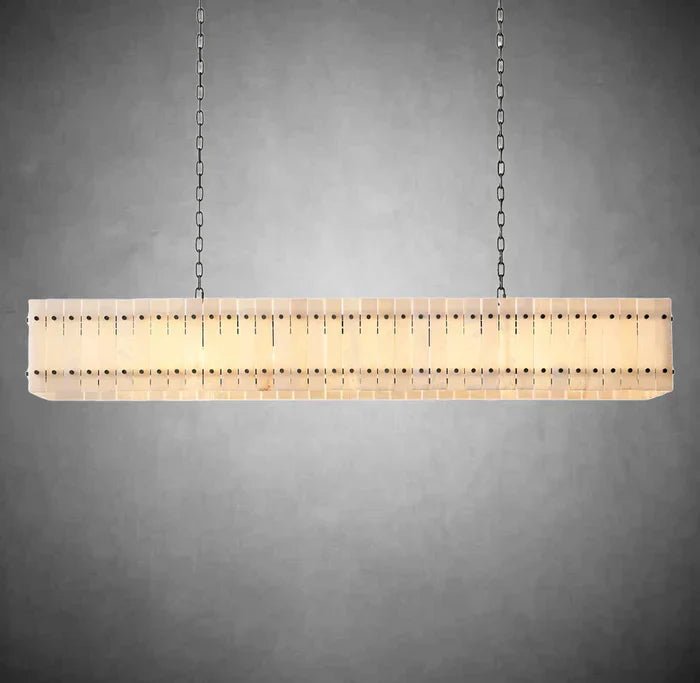 Sun Marcus Alabaster Linear Chandelier 54"72" - Camilalamps - CA - marion - 5