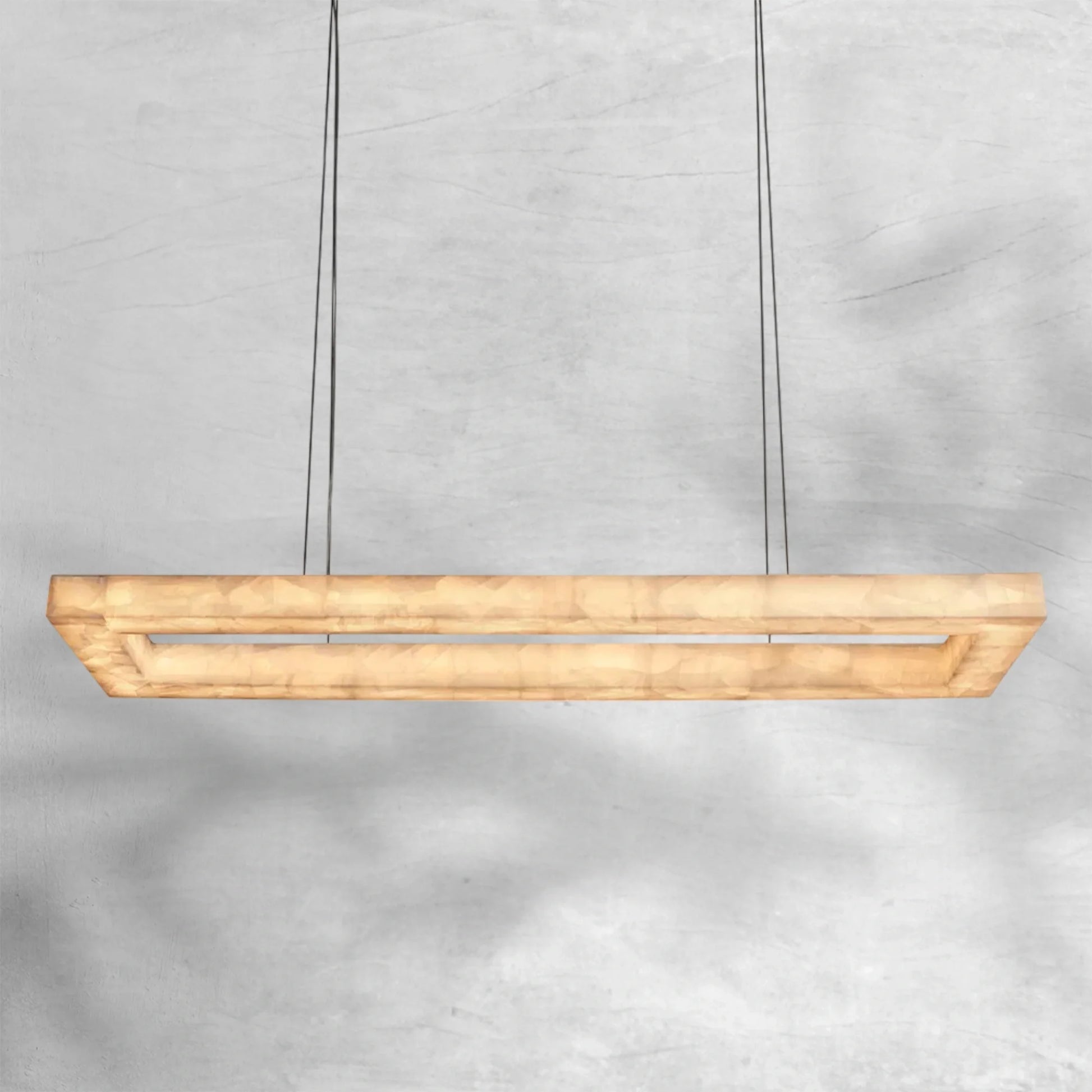 Rivaga Rectangular Calcite Chandelier 54"72" - Camilalamps - CA-DE2023-C0705