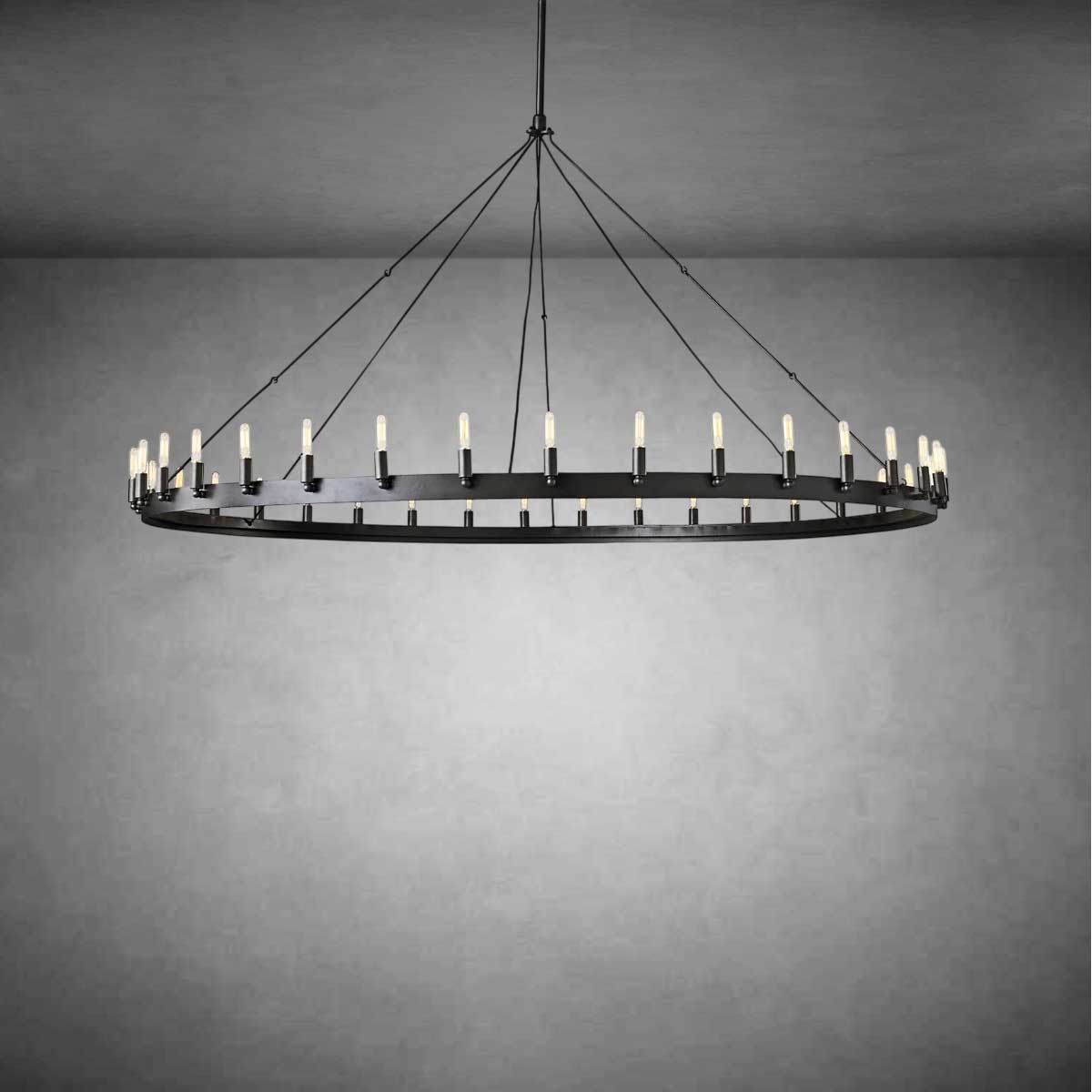 Coviro Round Outdoor Chandelier - Camilalamps - CA-CH2567