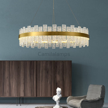 Magnus Modern Round Crystal Chandelier