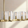 Paricia Glass Linear Chandelier 49