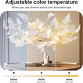 Gold Ceramic Leaf Chandelier 31.5