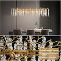 Gold Tree Branch Crystal Chandelier 47.2