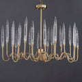 8141R Brass Glass chandelier - Camilalamps - CA - K1053