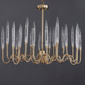 8141R Brass Glass chandelier - Camilalamps - Ca-1K1053