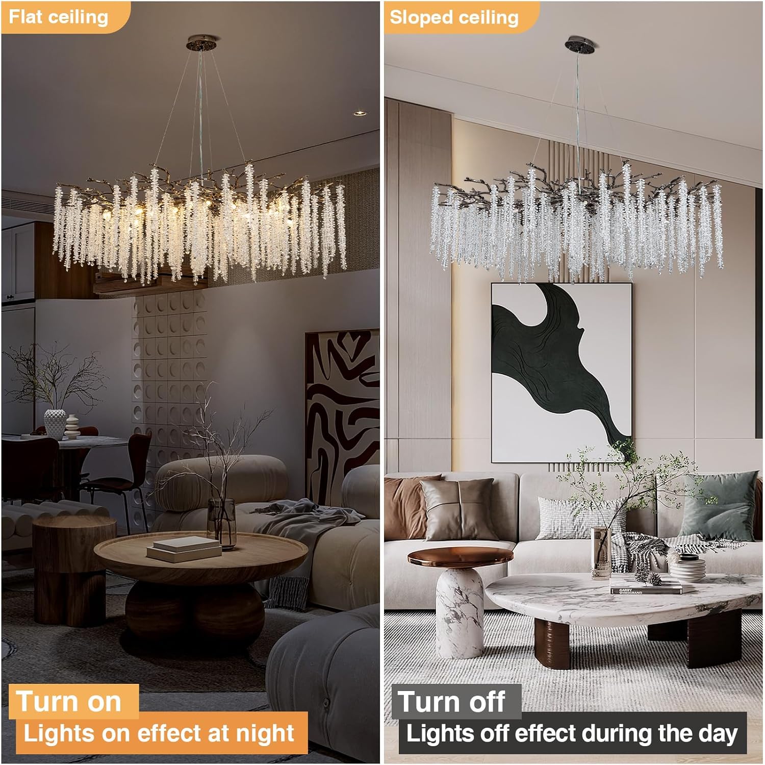 Modern Black Crystal Chandelier with 18 G9 Bulbs - Camilalamps - CA-B0DD3XS8FH