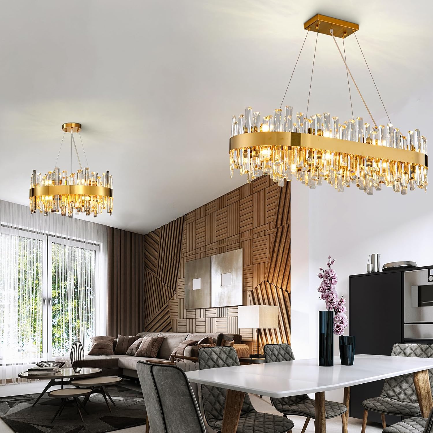 Modern Luxury Gold Round 12 - Light K9 Crystal Chandelier - Camilalamps - CA-B0CT8M6Y38
